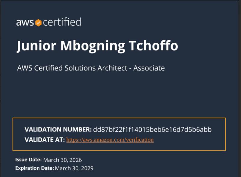 AWS Certified Solutions Architect - Associate